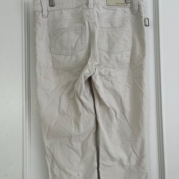 Zadig and Voltaire corduroy off white pants, Size XS. - Picture 5 of 7